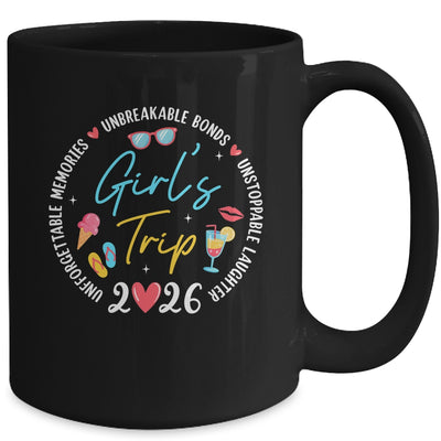 Girl's Trip 2026 Memories Girls Friends Trip Vacation Retro Mug | teecentury
