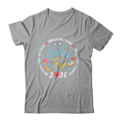 Girl's Trip 2026 Memories Girls Friends Trip Vacation Retro Shirt & Tank Top | teecentury
