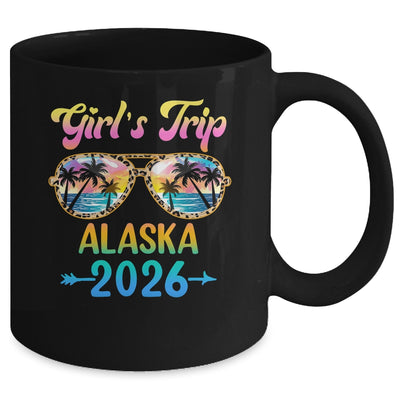 Girl's Trip Alaska 2026 Summer Vacation Sunglasses Mug | teecentury