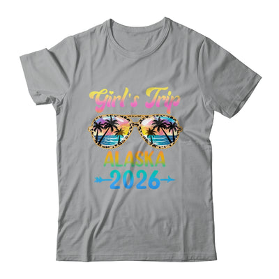 Girl's Trip Alaska 2026 Summer Vacation Sunglasses Shirt & Tank Top | teecentury