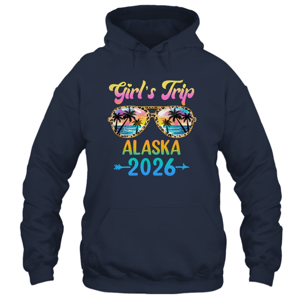 Girl's Trip Alaska 2026 Summer Vacation Sunglasses Shirt & Tank Top | teecentury
