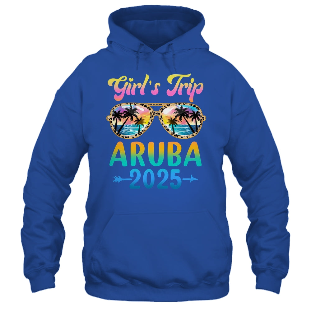 Girl's Trip Aruba 2025 Summer Vacation Sunglasses Shirt & Tank Top | teecentury