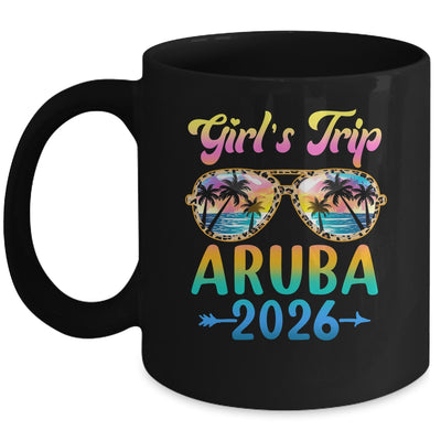 Girl's Trip Aruba 2026 Summer Vacation Sunglasses Mug | teecentury