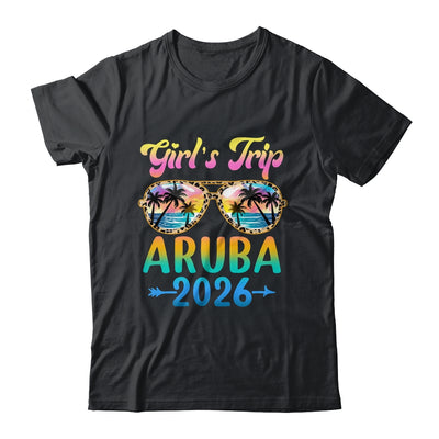Girl's Trip Aruba 2026 Summer Vacation Sunglasses Shirt & Tank Top | teecentury