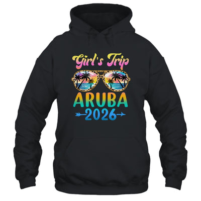 Girl's Trip Aruba 2026 Summer Vacation Sunglasses Shirt & Tank Top | teecentury