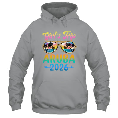 Girl's Trip Aruba 2026 Summer Vacation Sunglasses Shirt & Tank Top | teecentury