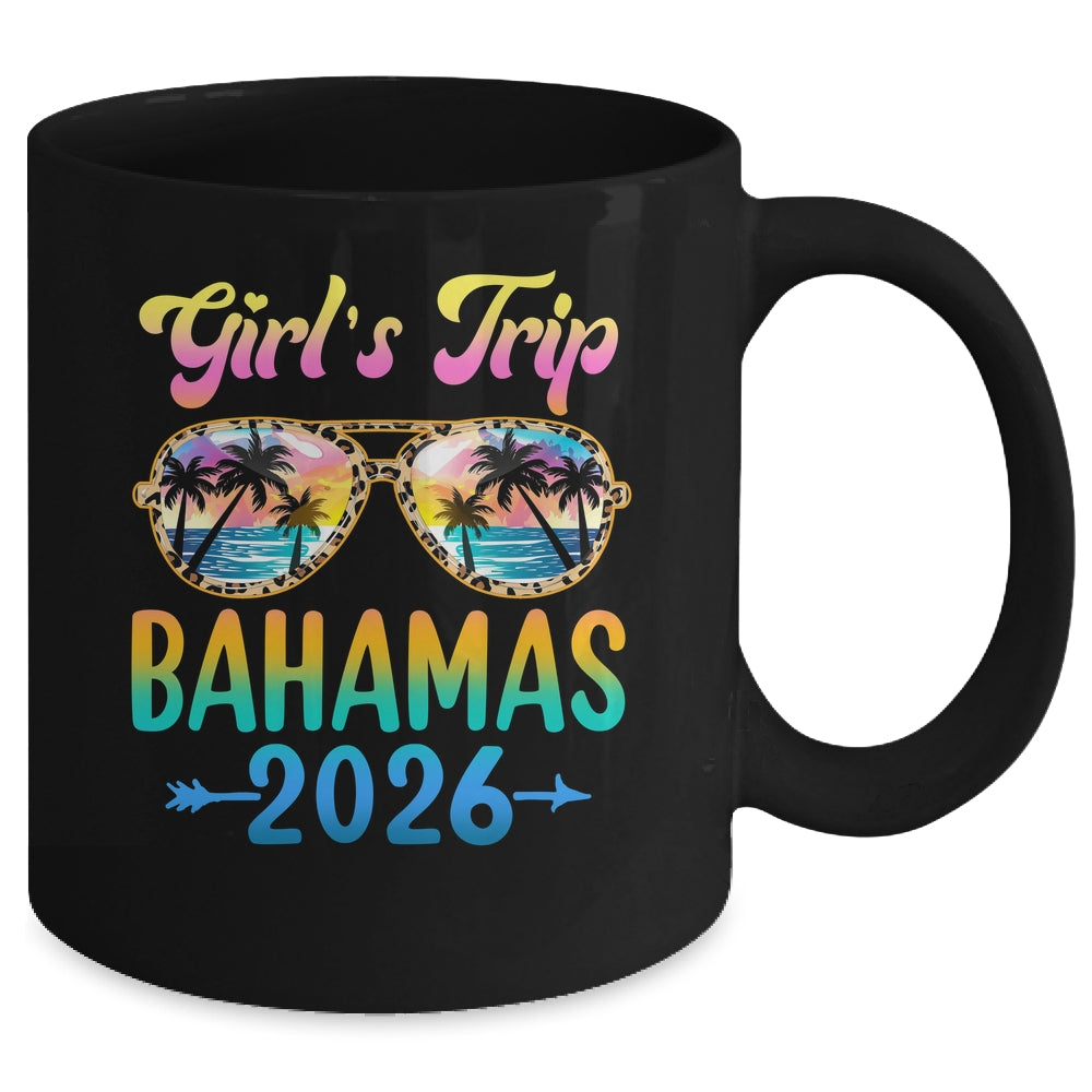 Girl's Trip Bahamas 2026 Summer Vacation Sunglasses Mug | teecentury