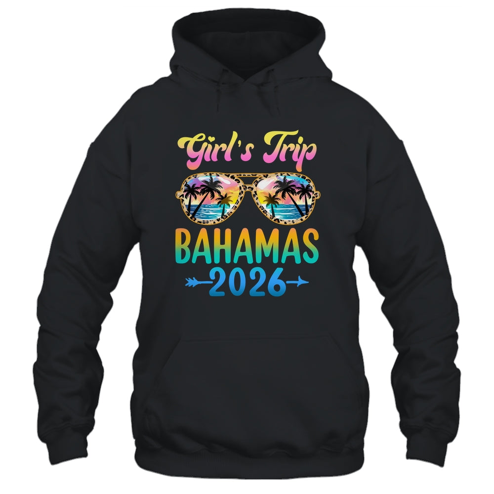 Girl's Trip Bahamas 2026 Summer Vacation Sunglasses Shirt & Tank Top | teecentury