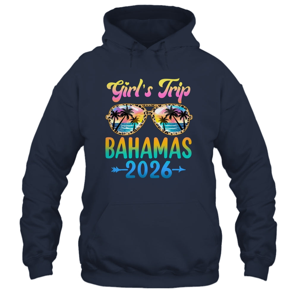 Girl's Trip Bahamas 2026 Summer Vacation Sunglasses Shirt & Tank Top | teecentury