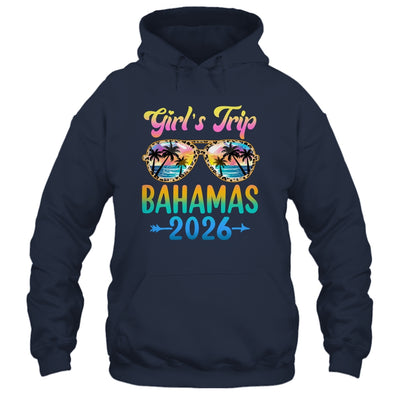 Girl's Trip Bahamas 2026 Summer Vacation Sunglasses Shirt & Tank Top | teecentury