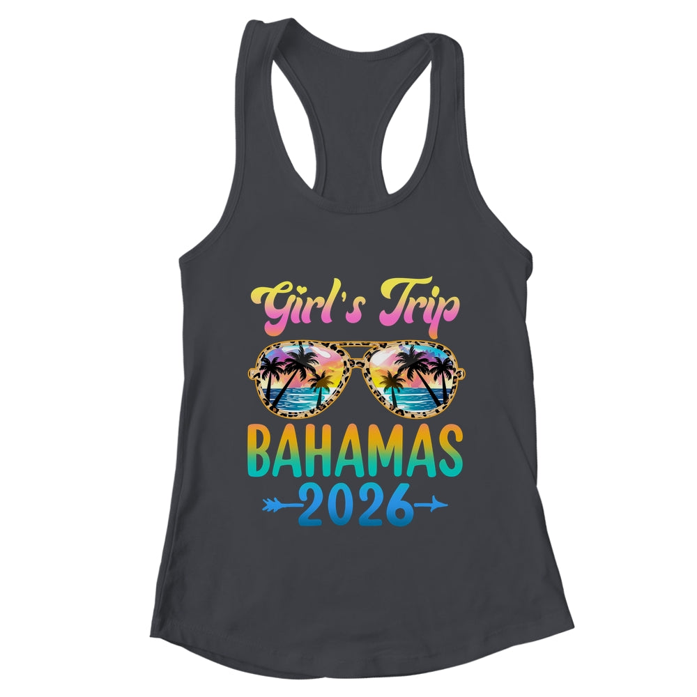 Girl's Trip Bahamas 2026 Summer Vacation Sunglasses Shirt & Tank Top | teecentury