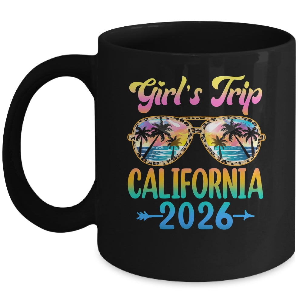 Girl's Trip California 2026 Summer Vacation Sunglasses Mug | teecentury