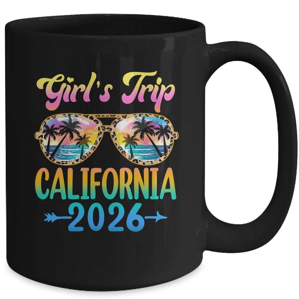 Girl's Trip California 2026 Summer Vacation Sunglasses Mug | teecentury