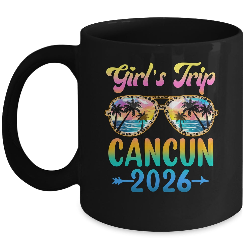 Girl's Trip Cancun 2026 Summer Vacation Sunglasses Mug | teecentury