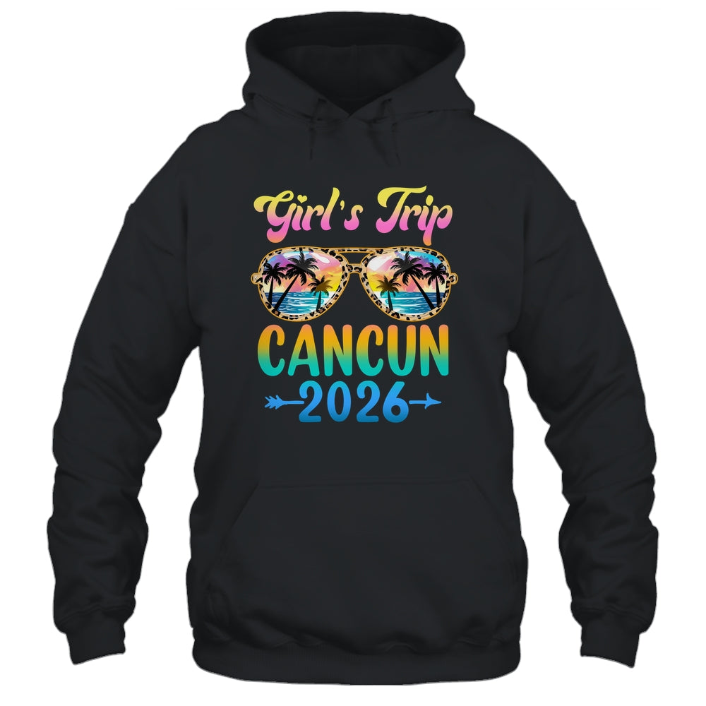 Girl's Trip Cancun 2026 Summer Vacation Sunglasses Shirt & Tank Top | teecentury