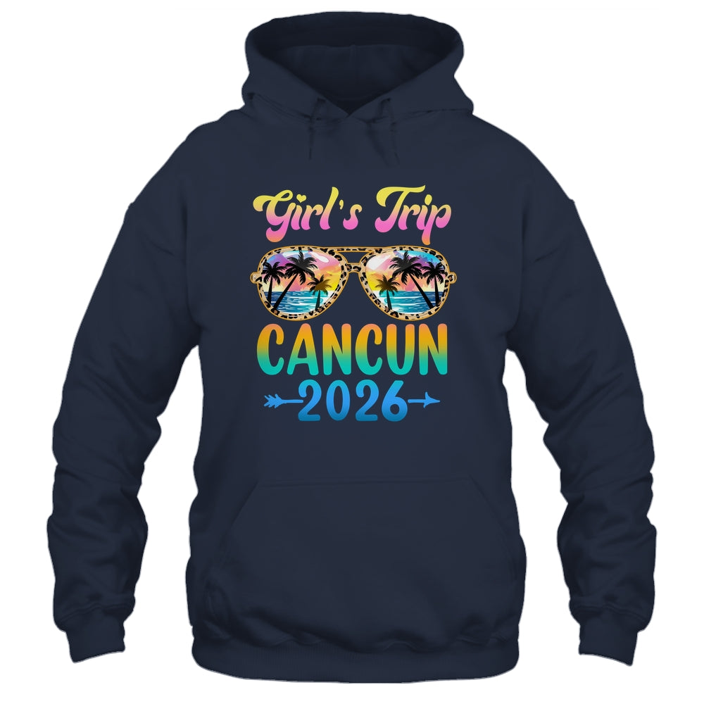 Girl's Trip Cancun 2026 Summer Vacation Sunglasses Shirt & Tank Top | teecentury