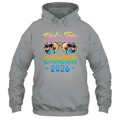 Girl's Trip Cancun 2026 Summer Vacation Sunglasses Shirt & Tank Top | teecentury