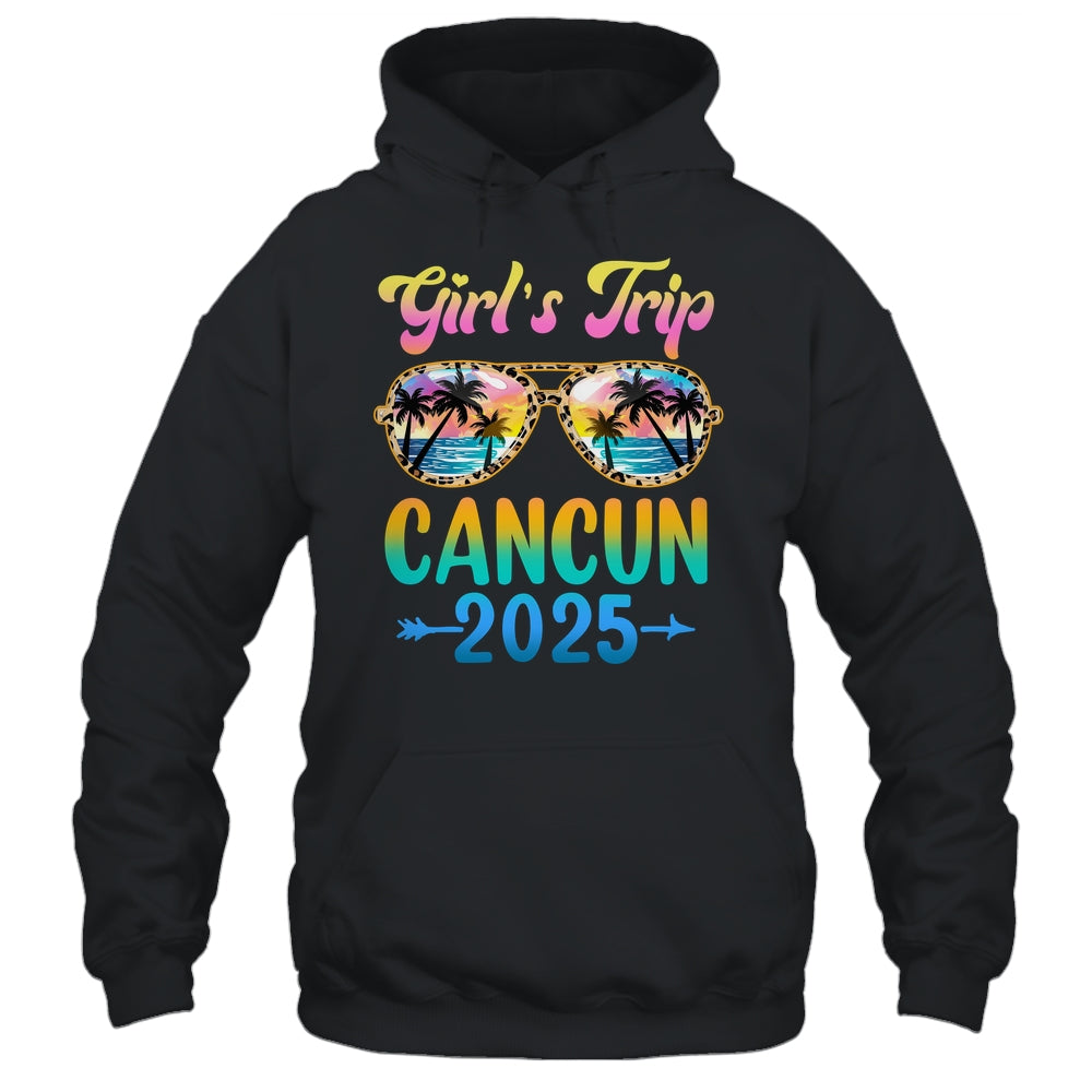Girl's Trip Cancun Mexico 2025 Summer Vacation Sunglasses Shirt & Tank Top | teecentury