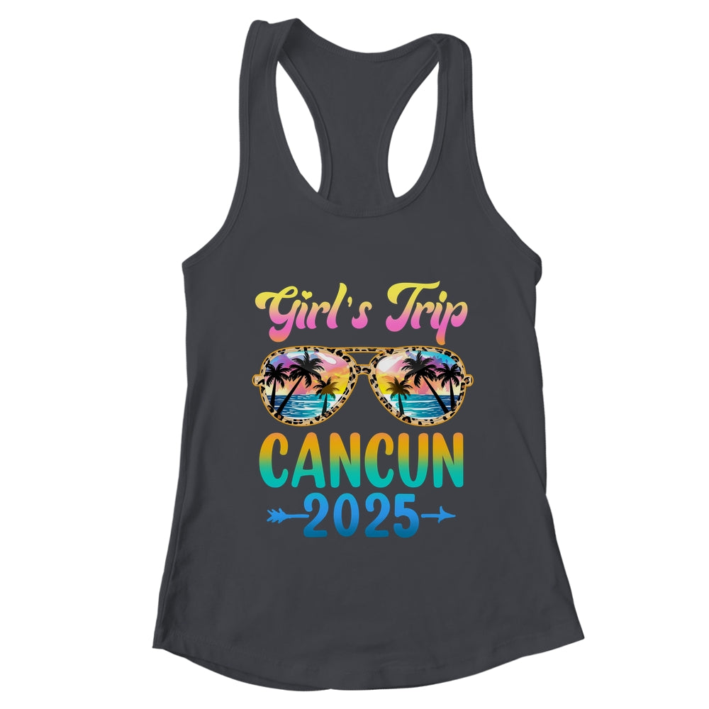 Girl's Trip Cancun Mexico 2025 Summer Vacation Sunglasses Shirt & Tank Top | teecentury