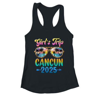 Girl's Trip Cancun Mexico 2025 Summer Vacation Sunglasses Shirt & Tank Top | teecentury