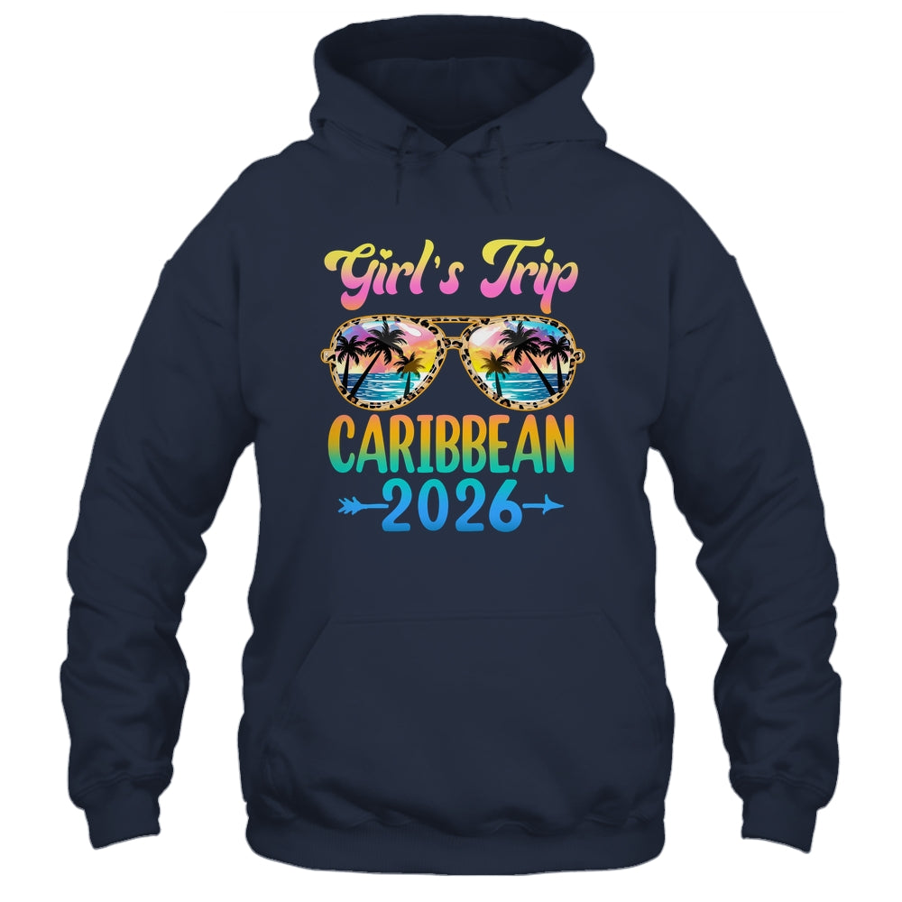 Girl's Trip Caribbean 2026 Summer Vacation Sunglasses Shirt & Tank Top | teecentury