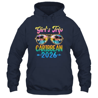 Girl's Trip Caribbean 2026 Summer Vacation Sunglasses Shirt & Tank Top | teecentury