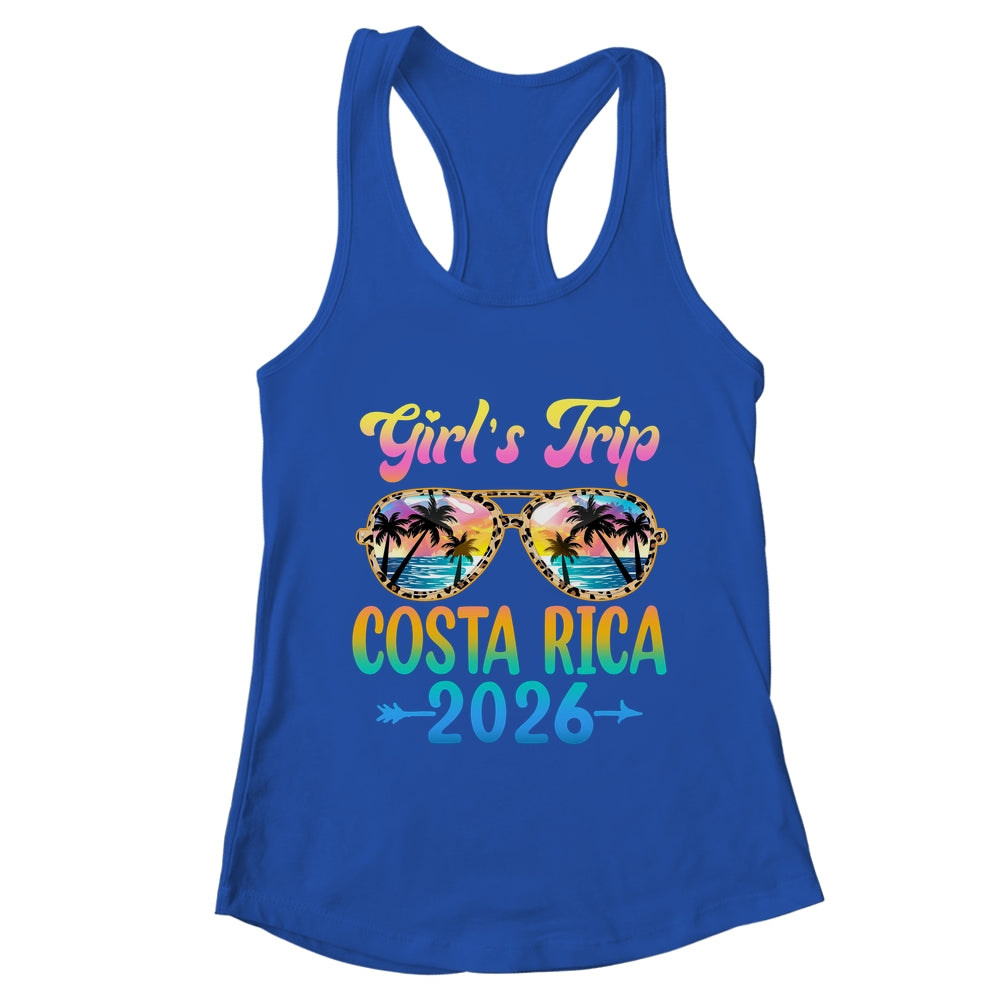Girl's Trip Costa Rica 2026 Summer Vacation Sunglasses Shirt & Tank Top | teecentury