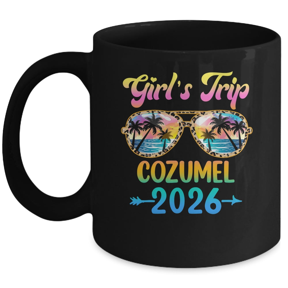 Girl's Trip Cozumel 2026 Summer Vacation Sunglasses Mug | teecentury