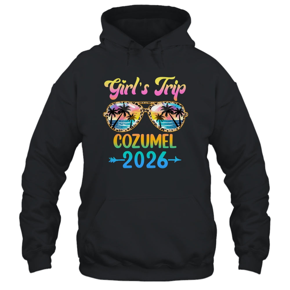 Girl's Trip Cozumel 2026 Summer Vacation Sunglasses Shirt & Tank Top | teecentury