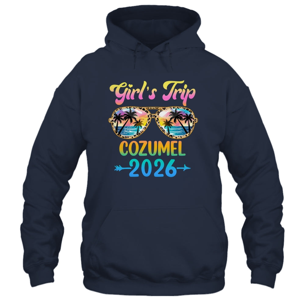 Girl's Trip Cozumel 2026 Summer Vacation Sunglasses Shirt & Tank Top | teecentury