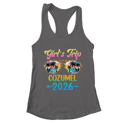 Girl's Trip Cozumel 2026 Summer Vacation Sunglasses Shirt & Tank Top | teecentury