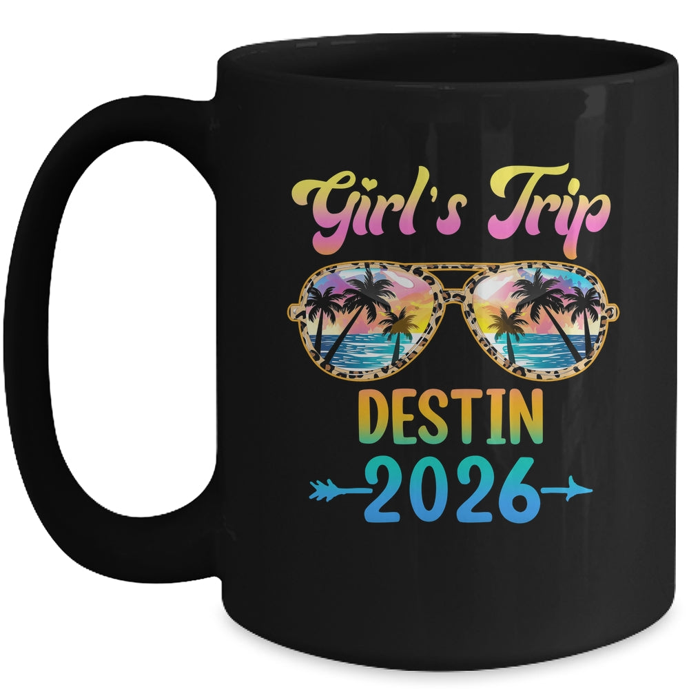 Girl's Trip Destin 2026 Summer Vacation Sunglasses Mug | teecentury