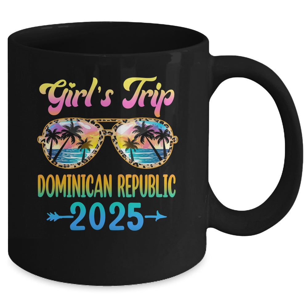 Girl's Trip Dominican Republic 2025 Summer Vacation Sunglasses Mug | teecentury