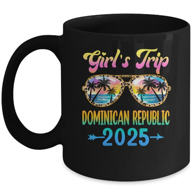 Girl's Trip Dominican Republic 2025 Summer Vacation Sunglasses Mug | teecentury