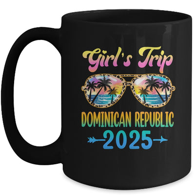 Girl's Trip Dominican Republic 2025 Summer Vacation Sunglasses Mug | teecentury