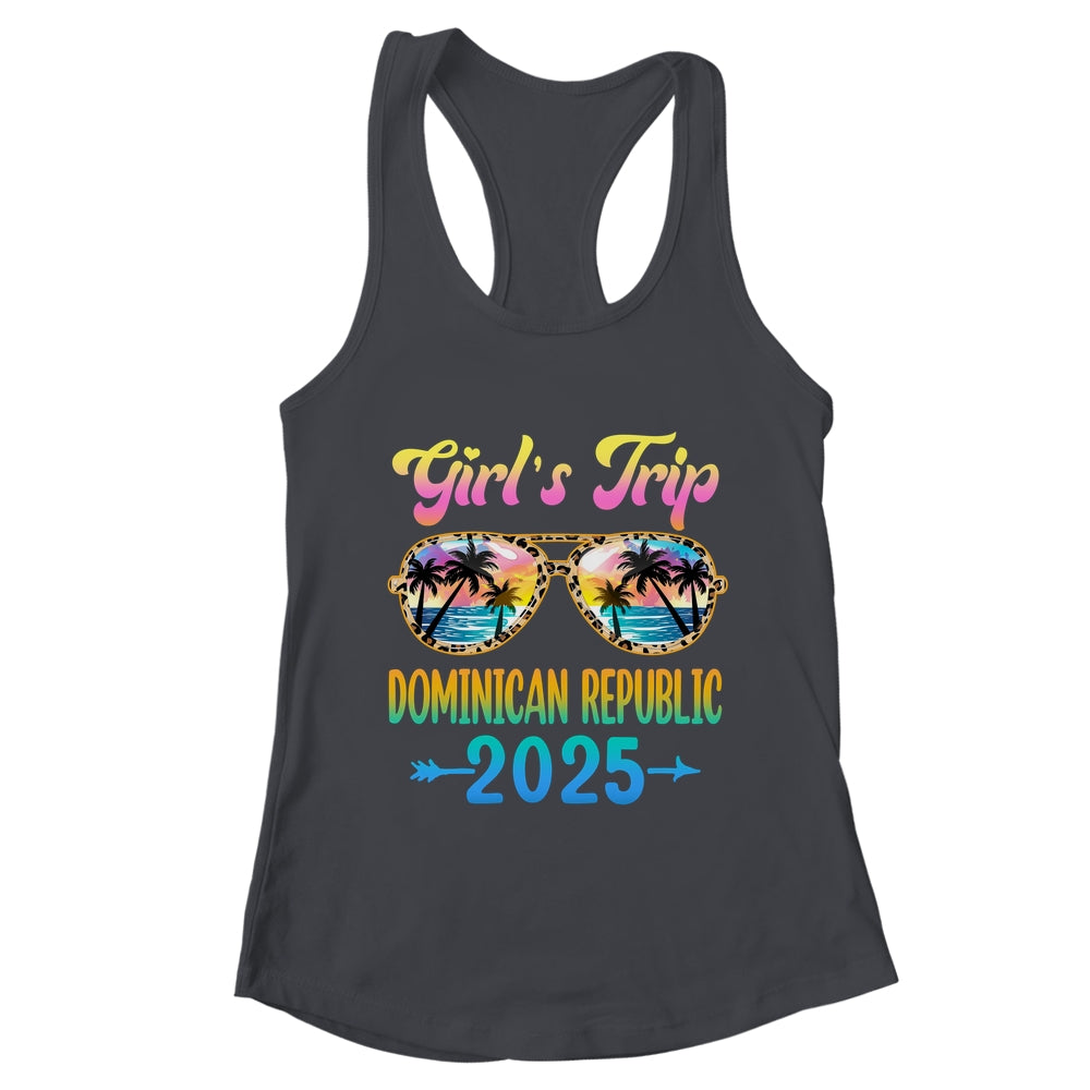 Girl's Trip Dominican Republic 2025 Summer Vacation Sunglasses Shirt & Tank Top | teecentury