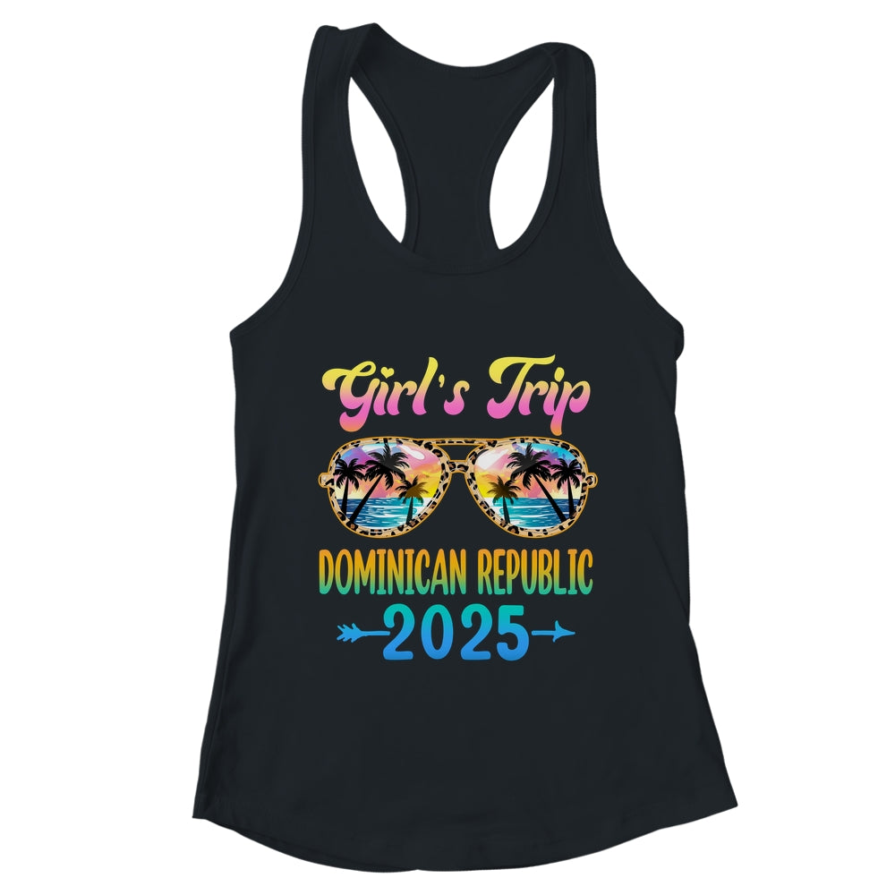Girl's Trip Dominican Republic 2025 Summer Vacation Sunglasses Shirt & Tank Top | teecentury