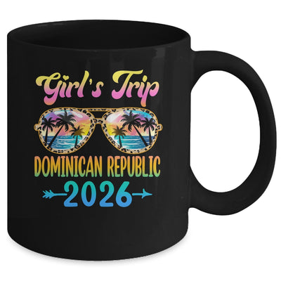Girl's Trip Dominican Republic 2026 Summer Vacation Sunglasses Mug | teecentury