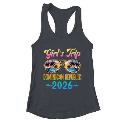 Girl's Trip Dominican Republic 2026 Summer Vacation Sunglasses Shirt & Tank Top | teecentury