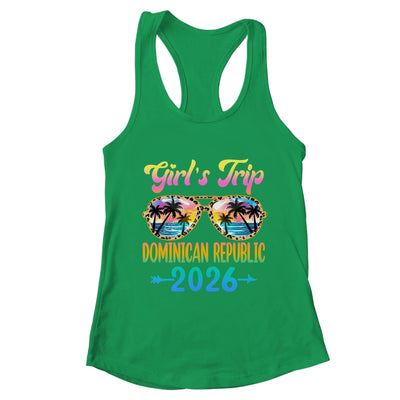 Girl's Trip Dominican Republic 2026 Summer Vacation Sunglasses Shirt & Tank Top | teecentury