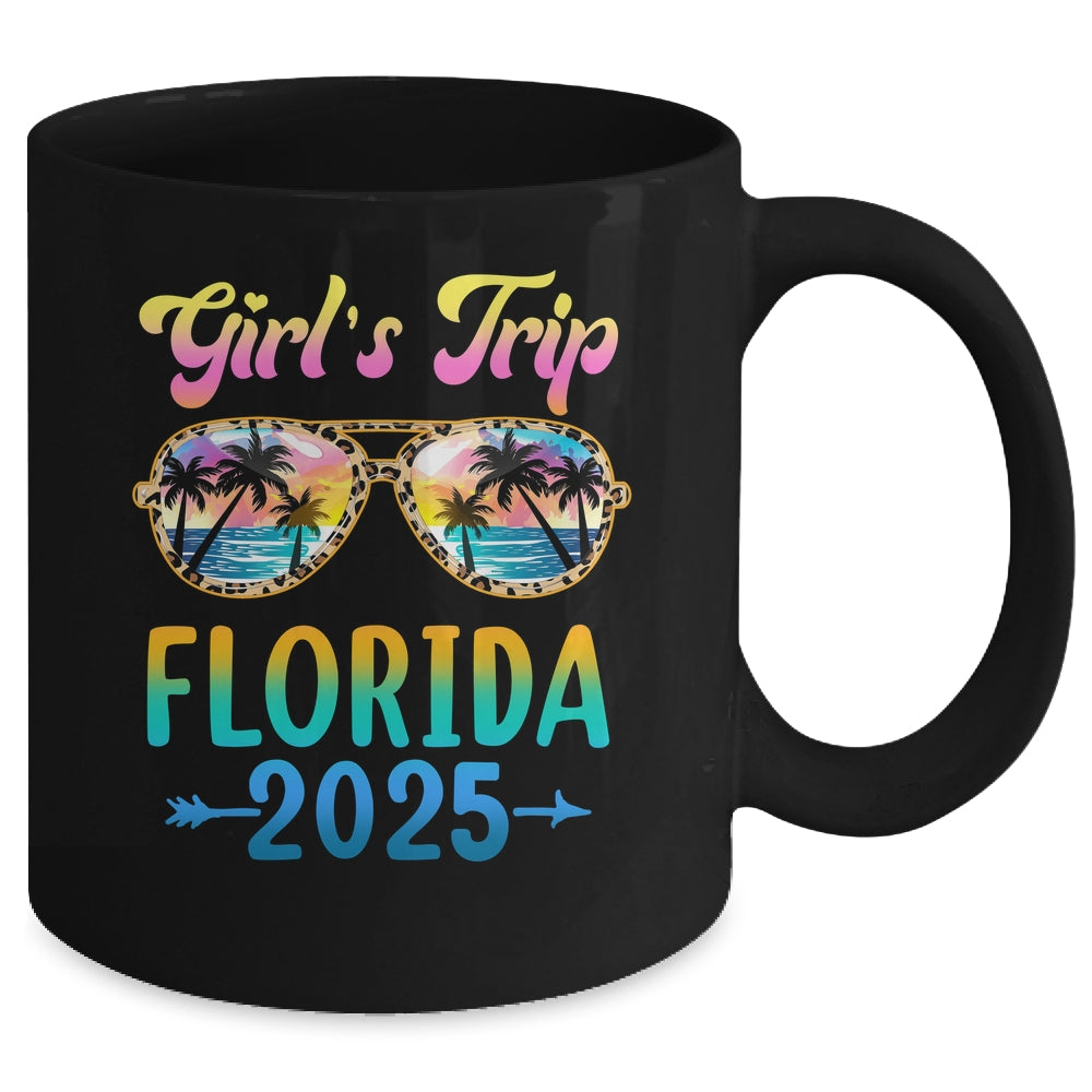 Girl's Trip Florida 2025 Summer Vacation Sunglasses Mug | teecentury