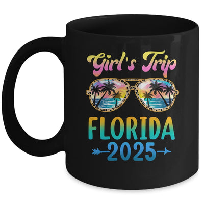 Girl's Trip Florida 2025 Summer Vacation Sunglasses Mug | teecentury