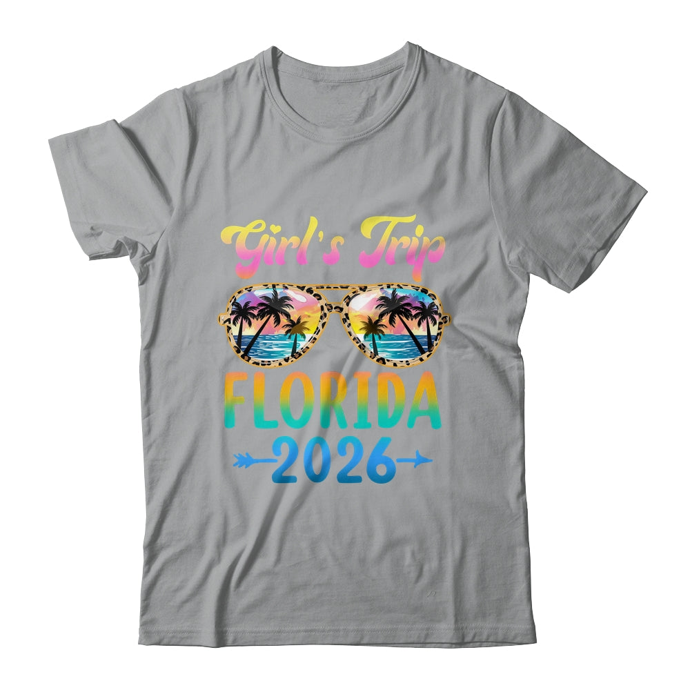 Girl's Trip Florida 2026 Summer Vacation Sunglasses Shirt & Tank Top | teecentury