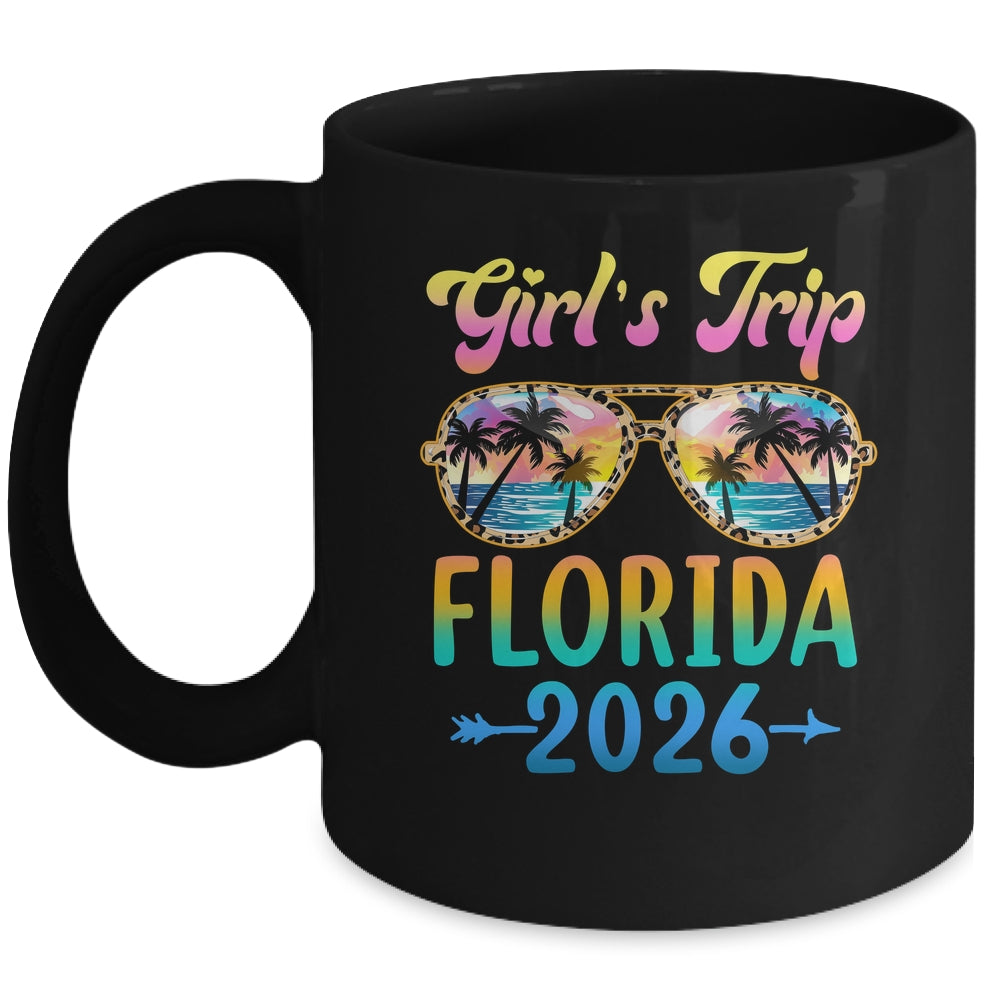 Girl's Trip Florida 2026 Summer Vacation Sunglasses Mug | teecentury