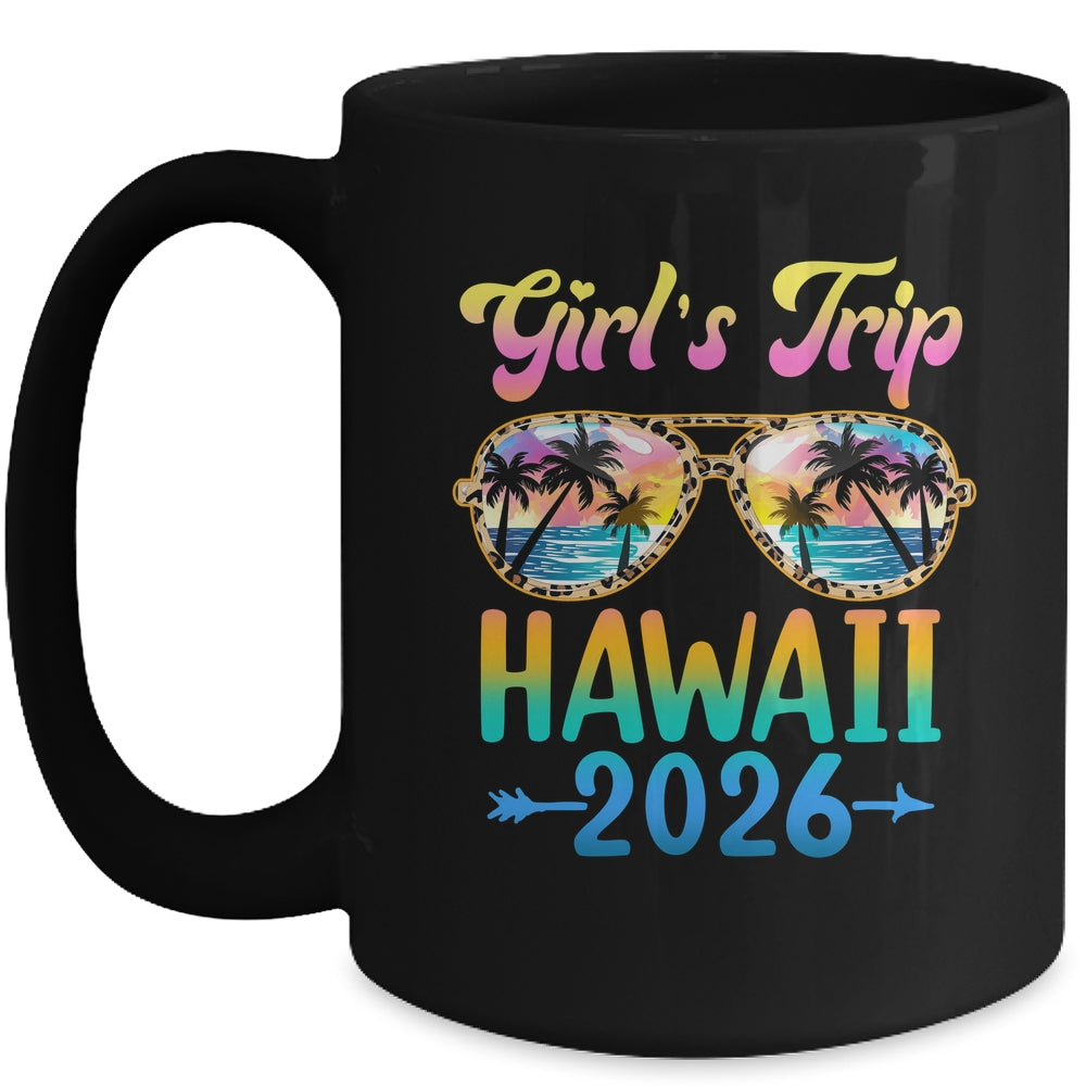 Girl's Trip Hawaii 2026 Summer Vacation Sunglasses Mug | teecentury