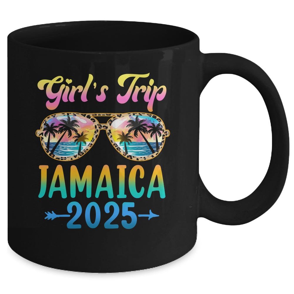Girl's Trip Jamaica 2025 Summer Vacation Sunglasses Mug | teecentury