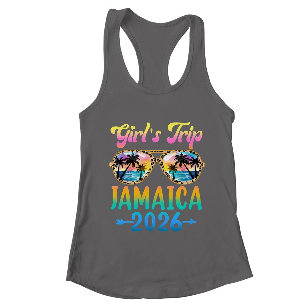 Girl's Trip Jamaica 2026 Summer Vacation Sunglasses Shirt & Tank Top | teecentury