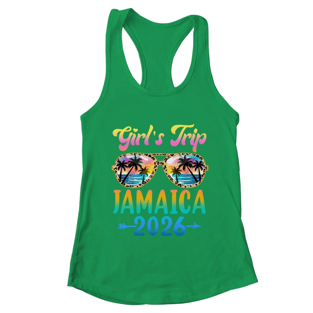 Girl's Trip Jamaica 2026 Summer Vacation Sunglasses Shirt & Tank Top | teecentury