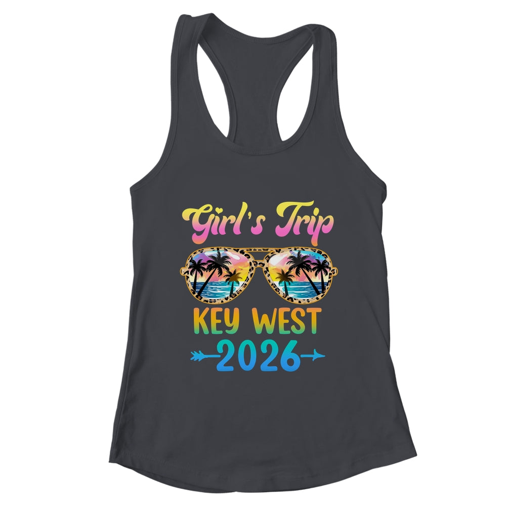 Girl's Trip Key West 2026 Summer Vacation Sunglasses Shirt & Tank Top | teecentury