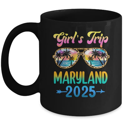Girl's Trip Maryland 2025 Summer Vacation Sunglasses Mug | teecentury